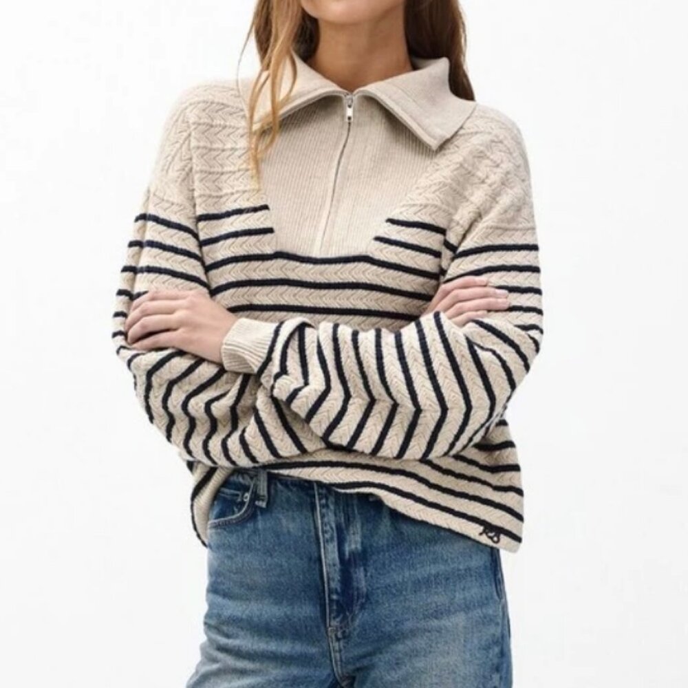 Rag & Bone Natalia Cashmere Half-Zip Sweater - Picture 16 of 16